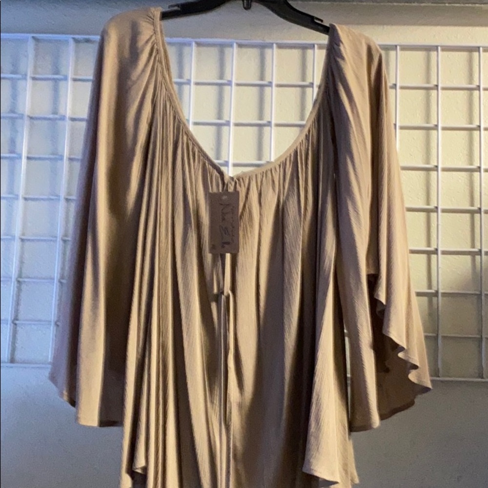A brown blouse